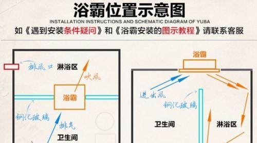 智能浴霸安装指南（集成吊顶浴霸安装步骤详解）  第2张